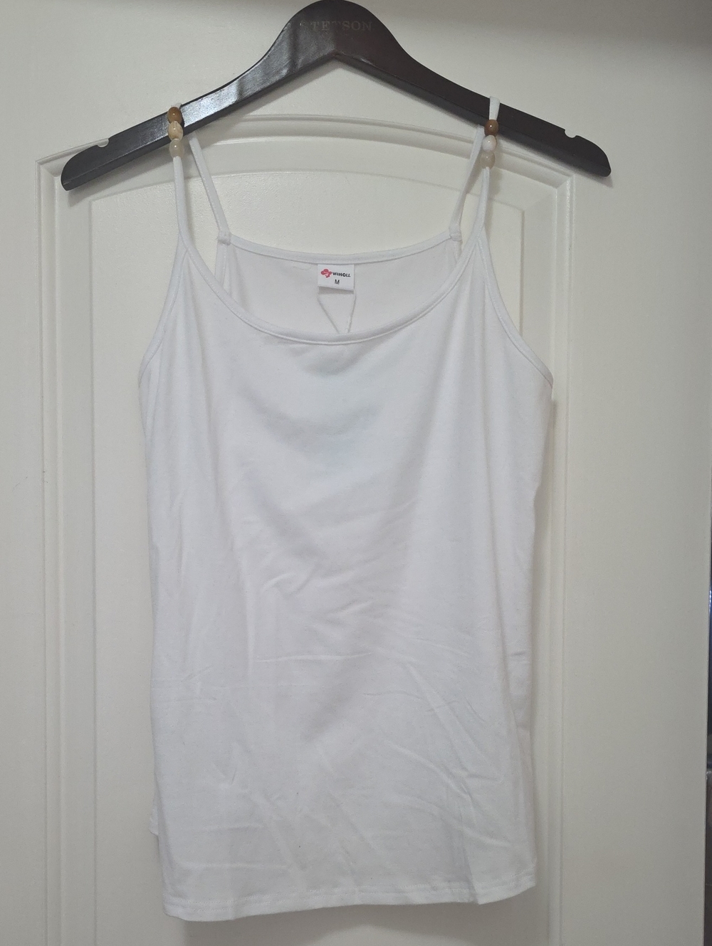 White Women's Cotton Cami Tank